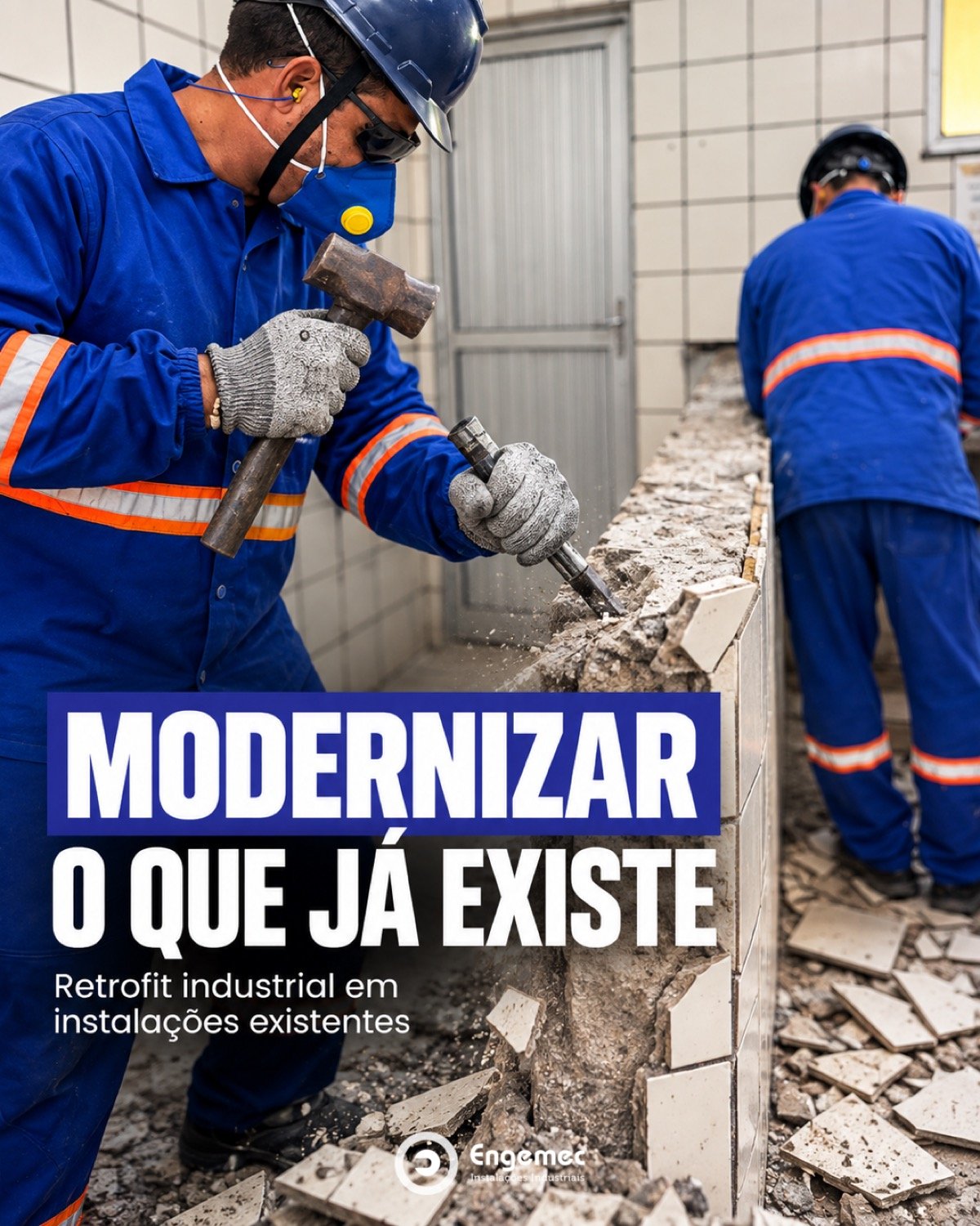 Arte de conteúdo técnico criada para a Engemec